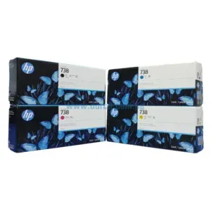 Kit Tinta Hp 738 DesignJet T850 / T950 / XT950, Capacidad De Alto Rendimiento 300 Mililitros Por Cada Tinta. Envios A Nivel Nacional.