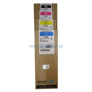 Bolsa De Kit Tinta Epson R04X R04L Para Impresoras Epson Workforce Pro WF C5210 / C5290 / C5710 / C5790, Rendimiento 25.000 Paginas.