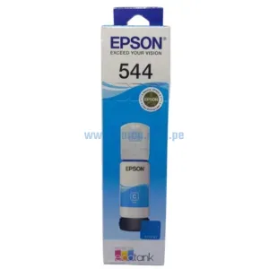 Tinta Epson T544220 544 Cyan, Para Impresoras Epson EcoTank L3210 / L3250 / L3150 / L3260, Con Rendimiento De 65 Mililitros.