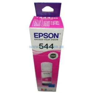 Tinta Epson T544320 544 Magenta, Para Impresoras Epson EcoTank L3210 / L3250 / L3150 / L3260, Con Rendimiento De 65 Mililitros.