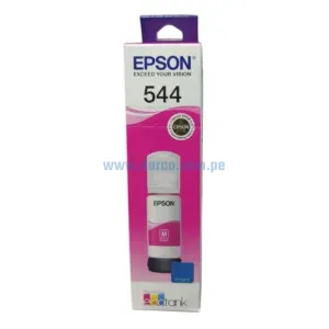 Tinta Epson T544320 544 Magenta, Para Impresoras Epson EcoTank L3210 / L3250 / L3150 / L3260, Con Rendimiento De 65 Mililitros.