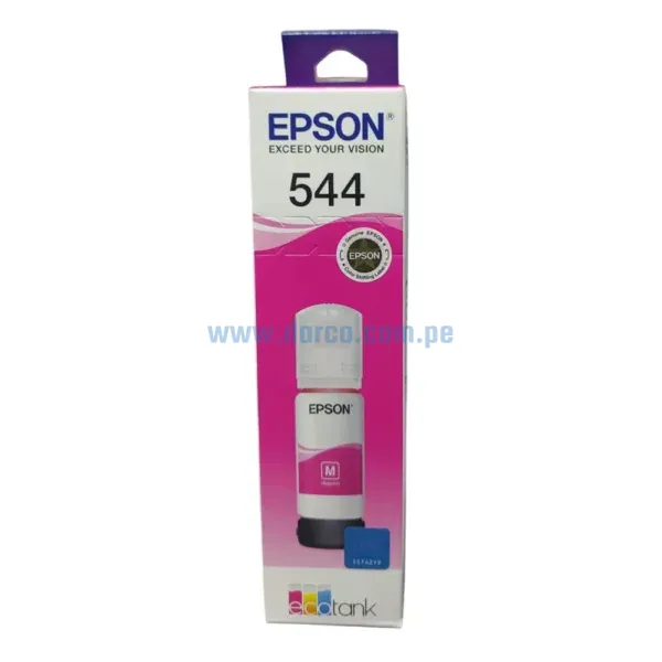 tinta-epson-t544320-544-magenta-para-l3210-l3250-original Tinta Epson T544320 544 Magenta, Para Impresoras Epson EcoTank L3210 / L3250 / L3150 / L3260, Con Rendimiento De 65 Mililitros.