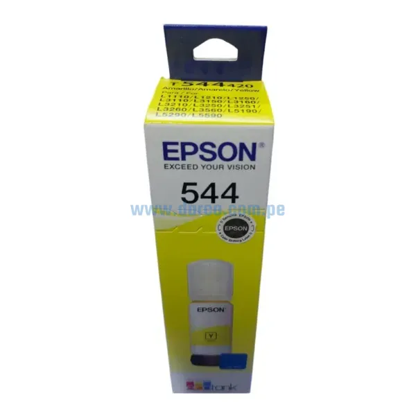 tinta-epson-t544420-544-amarillo-para-l3210-l3250-original Botella De Tinta Epson T544420 544 Amarillo, Para Impresoras Epson EcoTank L3210 / L3250 / L3150 / L3260, Con Rendimiento De 65 Mililitros.