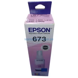 Botella De Tinta Epson T673620 (673) Light Magenta, Para Impresoras Epson EcoTank L800 / L805 / L810 / L850 / L1800, Rendimiento 70 Ml