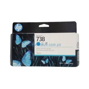 Tinta Hp 738 498N5A Cyan DesignJet T850 / T950 / XT950, Rendimiento Estandar 130 Mililitros. Envios Lima Metropolita Y Provincias