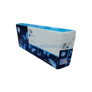 Tinta Hp 738 676M6A Cyan DesignJet T850 / T950 / XT950, Capacidad De Alto Rendimiento 300 Mililitros. Envios Lima Metropolita Y Provincias.