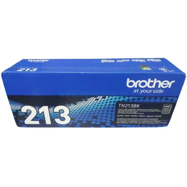 Cartucho De Toner Brother TN213BK Negro, Compatible Con Impresoras HL-L3210CW, L3270CDW DCP-L3531CDW, MFC-L3750CDW, Rendimiento 1.4K