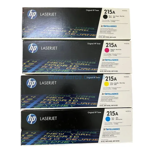 Toner Hp 215A Black Cyan Yellow Magenta, Compatible Con Impresoras Hp LaserJet Pro Mfp M155a | M155nw | M182n | M182nw | M183fw