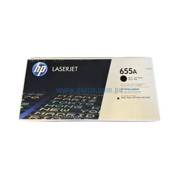toner-hp-655a-cf450a-negro-laserjet-m652-m681 Toner Hp CF450A (655A) Negro, Compatible Con Impresoras Hp LaserJet Pro M652n | M652dn | M681f | M681dh | M653dn Rendimiento De 12.500 Pag.