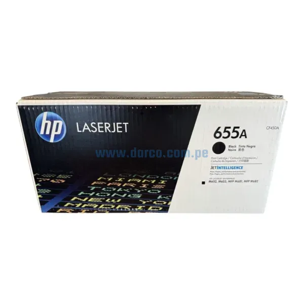 toner-hp-cf450a-655a-black-laserjet-m652-m681 Toner Hp CF450A (655A) Negro, Compatible Con Impresoras Hp LaserJet Pro M652n | M652dn | M681f | M681dh | M653dn Rendimiento De 12.500 Pag.