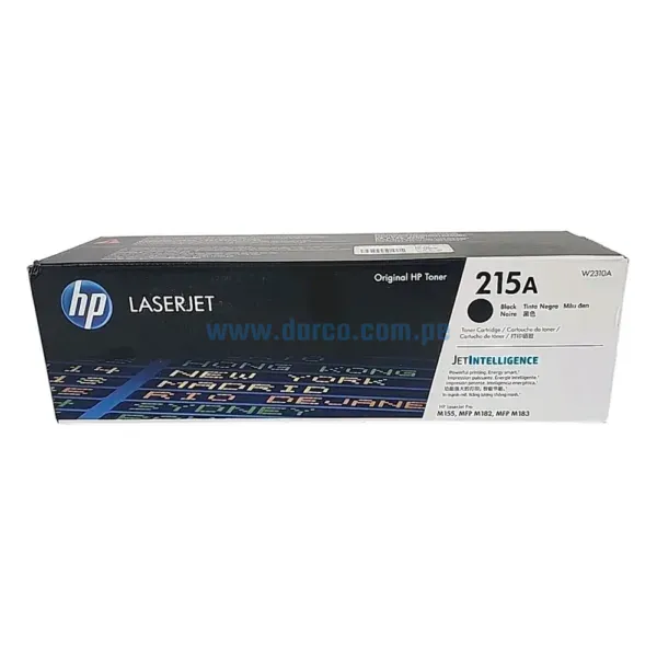 Toner Hp W2310A 215A Negro, Compatible Con Impresoras Hp LaserJet M155a | M155nw | M182n | M182nw | M183fw Rendimiento De 1.050 Pag.