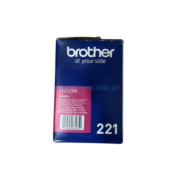Toner Brother TN-221M Magenta, Compatible Con Impresoras HL3150CDN / 3170CDW, Con Capacidad De Impresion Hasta 1.400 Paginas.
