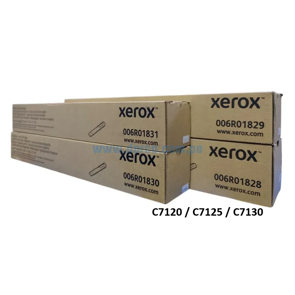 Kit De Toner Xerox VersaLink C7120, C7125, C7130, Original Los Toner Xerox Ofrecen Alta Calidad, Colores Nítidos y Rendimientos Extraordinarios