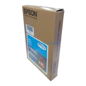 Bolsa De Tinta Epson T748XXL220 748XXL Cyan, Para Impresoras Epson WorkForce Pro WF-6090, WF-6590, WF-8090, WF-8590