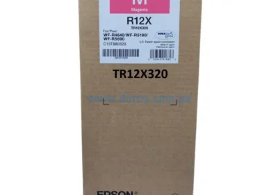 Bolsa De Tinta Epson TR12X320 (R12X) Magenta, Para Impresoras Epson Workforce Pro WF-R464, WF-R5190, WF-R5690, 20.000 Paginas