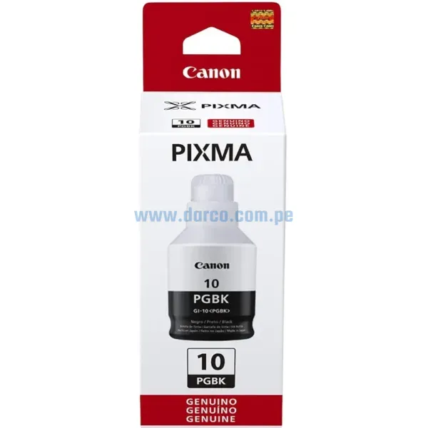 botella-de-tinta-canon-gi-10-pgbk-g6010-g5010-negro-original Botella De Tinta Canon GI-10 PGBK Negro, Para Impresoras Canon Pixma G5010 / G5011 / G6010 / G6011 / G7010 / GM2010 / GM2011, Rendimiento 8.300 Paginas