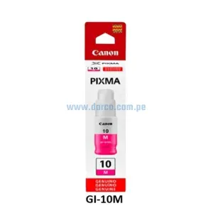 Botella De Tinta Canon GI-10M Magenta, Para Impresoras Canon Pixma G5010 / G5011 / G6010 / G6011 / G7010 / GM2010 / GM2011 Contenido 70ml