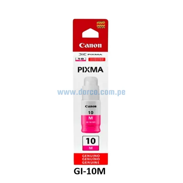 botella-de-tinta-canon-gi-10m-magenta-g6010-g6011-g7010-70-mililitros Botella De Tinta Canon GI-10M Magenta, Para Impresoras Canon Pixma G5010 / G5011 / G6010 / G6011 / G7010 / GM2010 / GM2011 Contenido 70ml