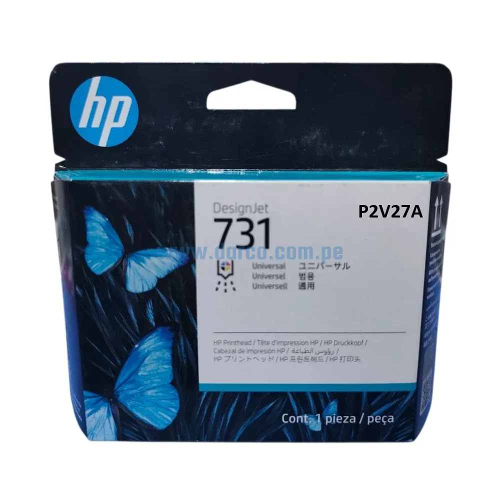 Cabezal Hp P2V27A (731), Para Impresoras Hp DesignJet T1600, T1700, T1700dr, T2600 Plotther Original, Envios a Nivel Nacional.