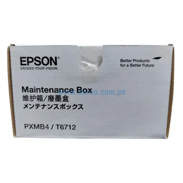 Caja De Mantenimiento Epson T671200/PXMB4, Para Impresoras Epson WorkForce Pro WF-6090, WF-6590, WF-8090, WF-8590 Original