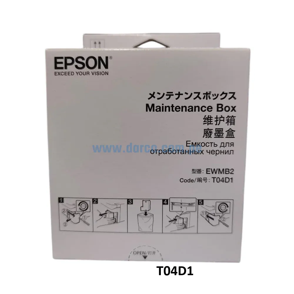 Caja De Mantenimiento Epson T04D100 T04D1, Para Impresoras Epson L6270, L14150, ET-M2170, ET-M3170, WF-2860 Reciclador De Tintas De Desecho