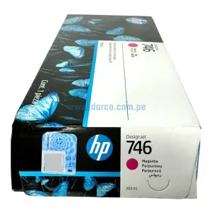 Cartucho De Tinta Hp 746 P2V78A Magenta DesignJet PostScript Z6, Z9, Z9+DR, Contenido 300 Mililitros. Envios a nivel Nacional