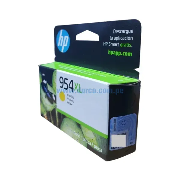 Tinta Hp L0S68AL (954XL) Amarillo, Para Impresoras HP OfficeJet Pro 7720, 7740, 8210, 8720, 8730 Con Alta Capacidad De 1,600 mililitros