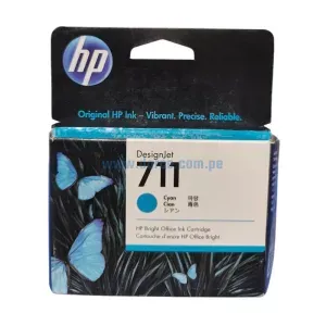 Cartucho De Tinta Hp CZ130A (711) Cyan, Para Impresoras DesignJet T120, T130, T520, T530 Contenido 29 Mililitros. Envios a Nivel Nacional