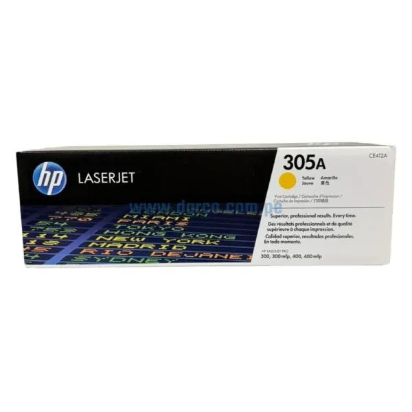 cartucho-de-toner-hp-ce412a-305a-laserjet-mfp-m375-m451-m475-amarillo Toner Hp CE412A 305A Amarillo, Para Impresoras Hp LaserJet MFP M375, M451, M451nw, M475dn, M475dw Rendimiento De 2,600 Paginas