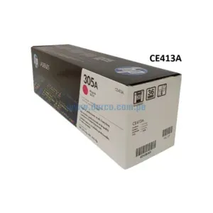 Toner Hp CE413A 305A Magenta, Para Impresoras Hp LaserJet MFP M375, M451, M451nw, M475dn, M475dw Rendimiento De 2,600 Paginas