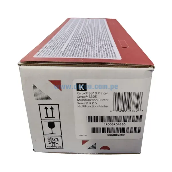 Cartucho De Toner Xerox 006R04380 Black, Para impresoras Xerox B310 / B305 / B315, Rendimiento 8,000 Páginas. Envios A Nivel Nacional