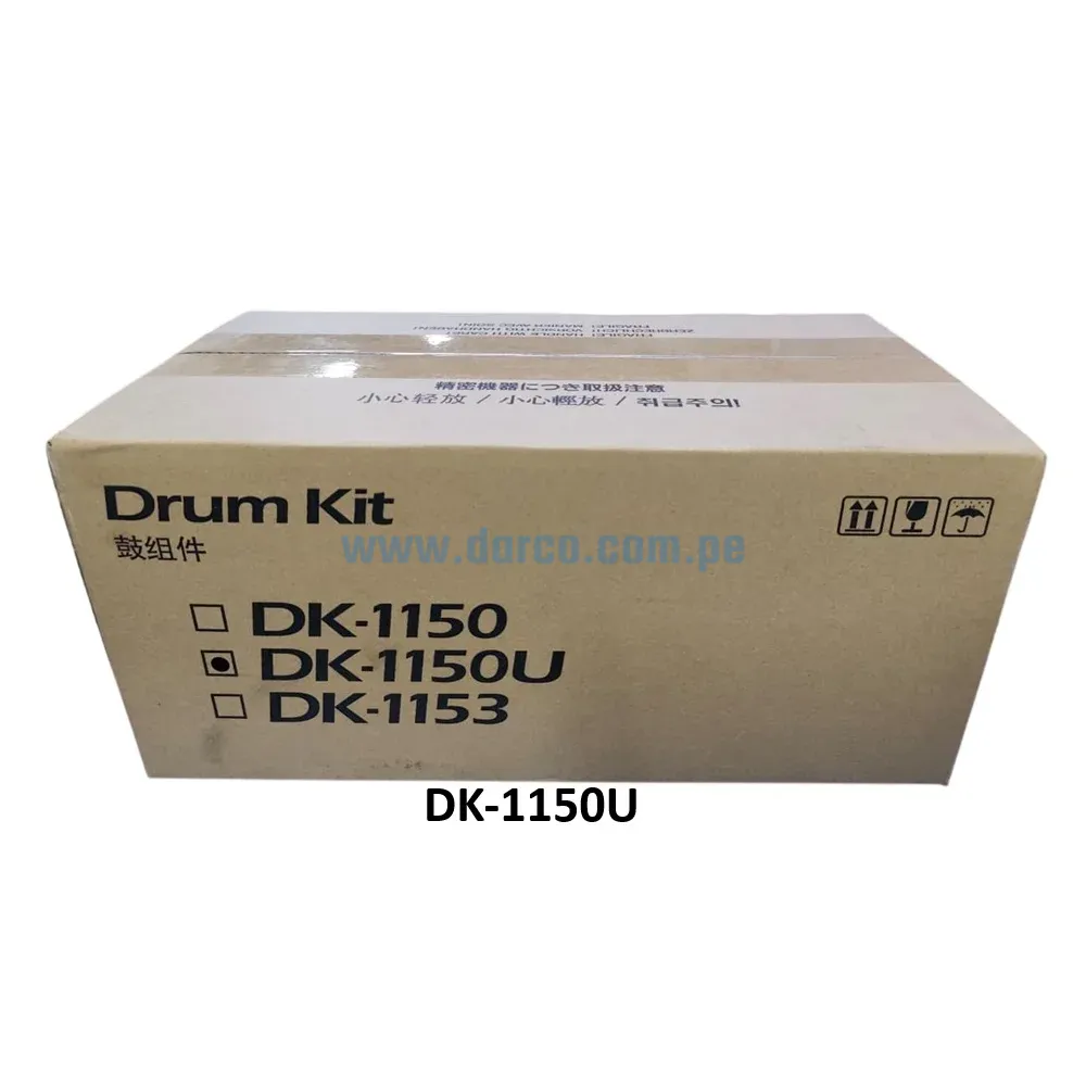 Drum Kyocera DK-1150U Unidad De Imagen, Para impresoras Kyocera Ecosys M2040dn, M2640idw, P2040dw, Rendimiento 80,000 Paginas
