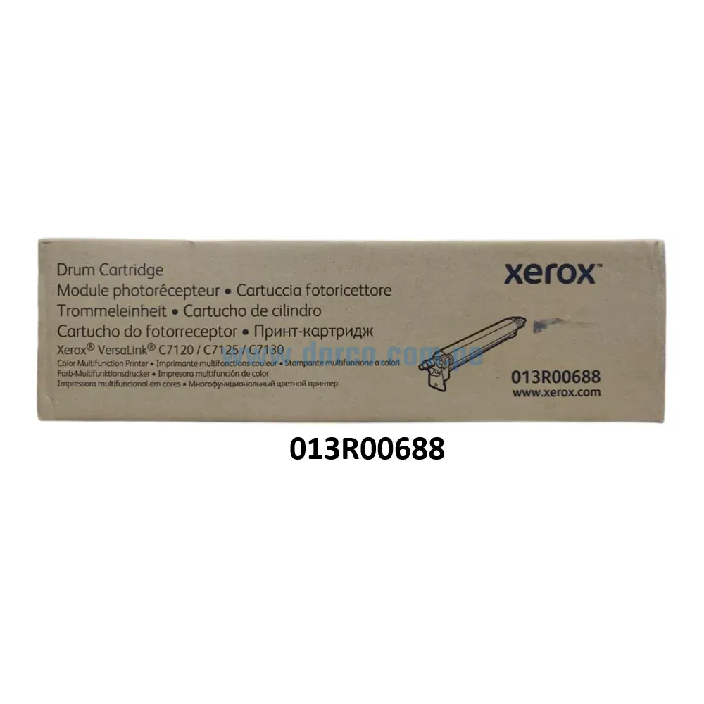 Drum xerox 013R00688 Unidad De Imagen Negro, Para impresoras VersaLink C7120, C7125, C7130 Con Rendimiento 87,000 Paginas.