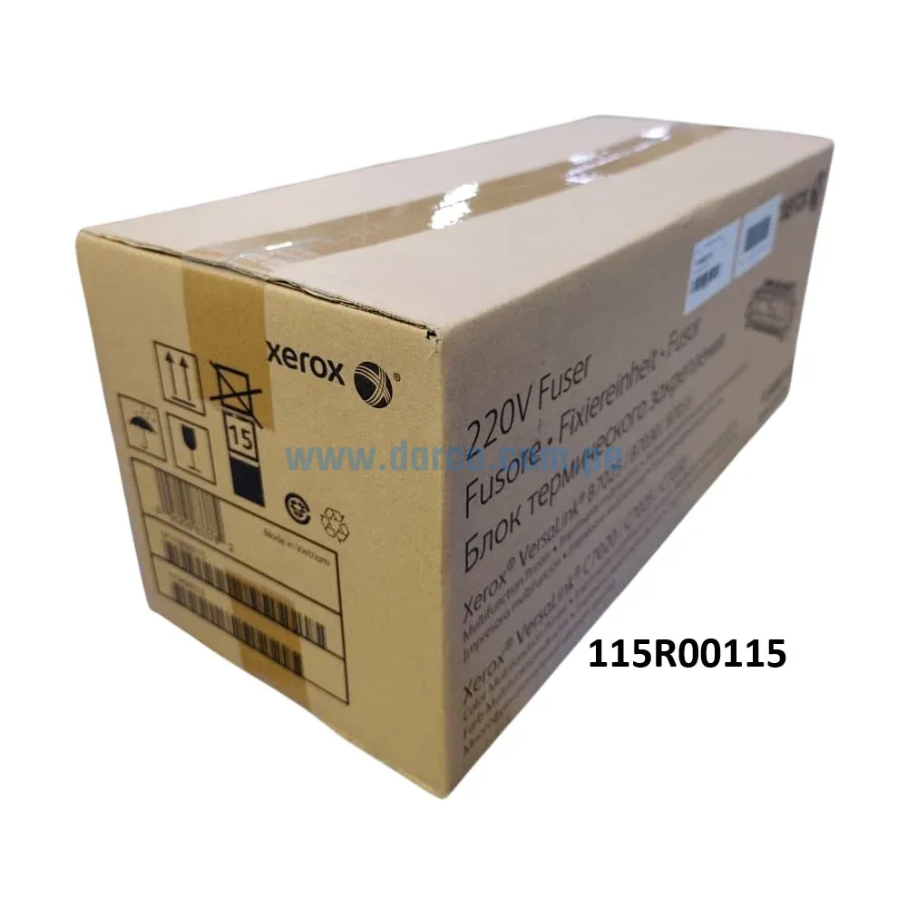 Fusor Xerox 115R00115 Negro, Para impresoras impresoras Xerox VersaLink B7025, B7030, B7035, C7020, C7025, C7030 Capacidad 100,000 Pág