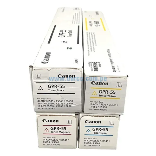 Kit De Toner Canon GPR-55, Para Impresoras iR ADV C5535i, C5540i, C5550i, C5560i, DX C5740i, C5750i. Envíos a Nivel Nacional