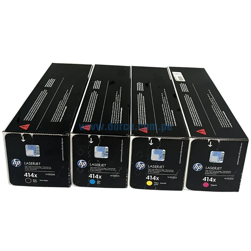 Kit Toner Hp LaserJet MFP M479, M454, M455 (414X) Para Impresoras Hp LaserJet Enterprise Pro M454dw / MFP M479fdn / M479dw / M479fdw