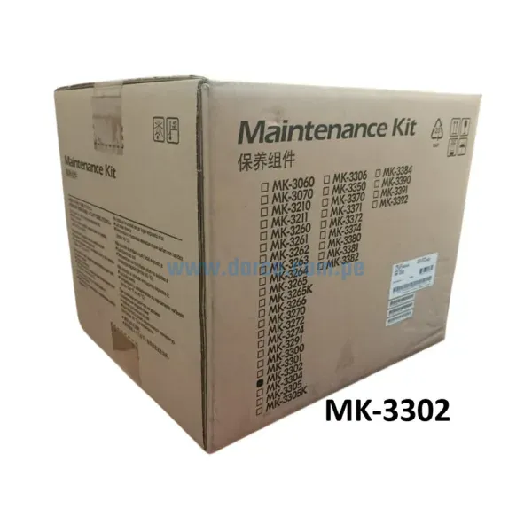 Kit De Mantenimiento Kyocera MK-3302, Para impresoras Kyocera Ecosys M3655idn, M3660idn, M3860idn, M3860idnf. Envios a Nivel Nacional