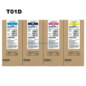 Kit De Tinta Epson T01D Negro, Cyan, Magenta, Amarillo, Para Impresoras Epson Workforce Pro WF-C529R, C579R, PX-M880FX, S880X