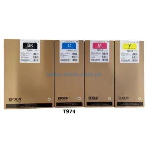 Kit De Tinta Epson T974, Para Impresoras Epson Workforce Pro WF-C869R, WF-C869R Series, PX-S7070X, M7070FX Envíos a Nivel Nacional