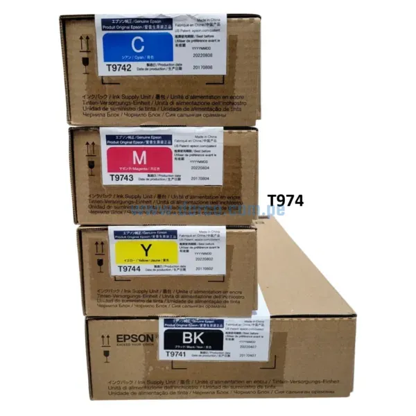 Kit De Tinta Epson T974, Para Impresoras Epson Workforce Pro WF-C869R, WF-C869R Series, PX-S7070X, M7070FX Envíos a Nivel Nacional