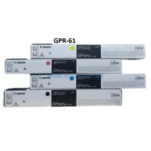 Kit De Toner Canon GPR-61, Para Fotocopiadoras Canon iR ADVANCE DX C5840i, C5850i, C5860i, C5870i Alta Capacidad De Impresión.