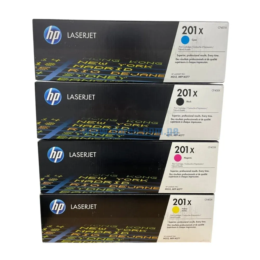 Kit De Toner Hp LaserJet MFP M277, M252 (201X) Para Impresoras Hp LaserJet Pro M252n, M252dw, MFP M277n, M277dw. Envíos a Nivel Nacional