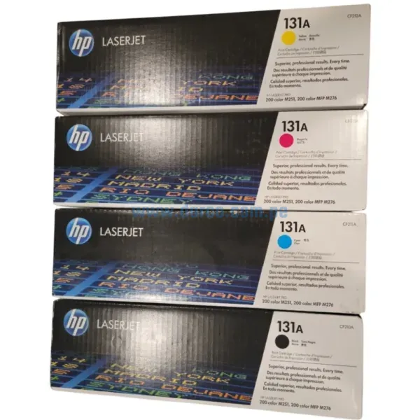 kit-de-toner-hp-lj-pro-200-m276-m251-131a-black-cyan-amarillo-magenta Kit De Toner Hp LJ Pro 200 M276, M251 131A, Para Impresoras Hp LaserJet Pro 200 color M251, M251n, M251nw, MFP M276, M276n, M276nw