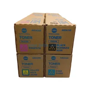 Kit De Toner Konica Minolta Bizhub C368, C258, C308, TN-324 black, Cyan, Amarillo, Magenta Rendimiento 106,000 Paginas.