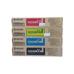 Kit De Toner Kyocera TK-5217 Black, Cyan, Yellow, Magenta, Para Impresora Kyocera For Taskalfa 406ci Rendimiento 65.000 Páginas.
