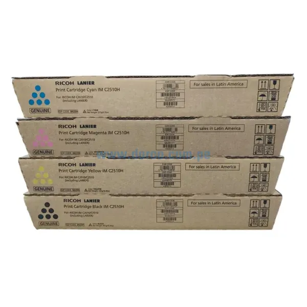 kit-de-toner-ricoh-im-c2010-c2510-black-yellow-magenta-cian Kit De Toner Ricoh IM C2010 / C2510, Para Impresoras Multifuncional Ricoh IM C2010, IM C2510. Envios a Nivel Nacional
