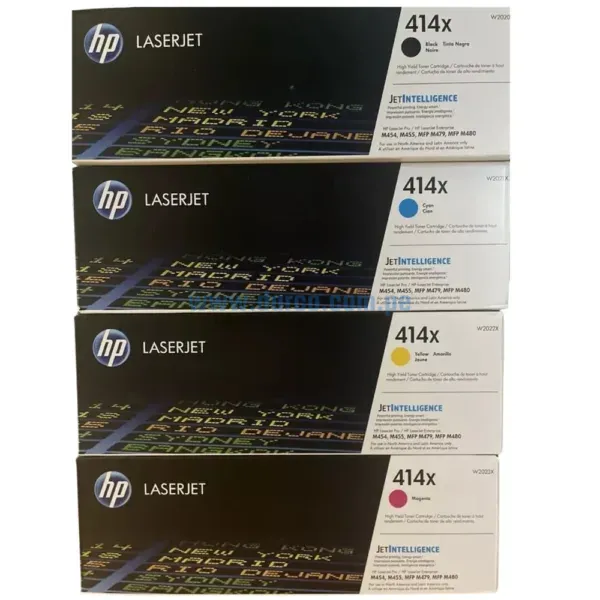Kit Toner Hp LaserJet MFP M479, M454, M455 (414X) Para Impresoras Hp LaserJet Enterprise Pro M454dw / MFP M479fdn / M479dw / M479fdw