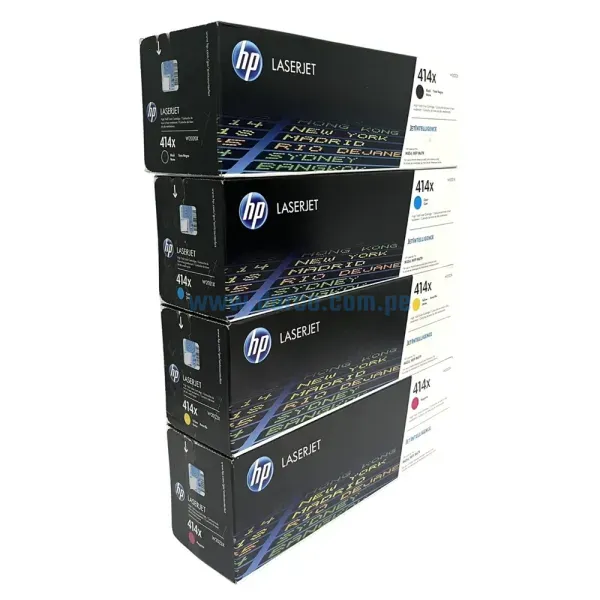 Kit Toner Hp LaserJet MFP M479, M454, M455 (414X) Para Impresoras Hp LaserJet Enterprise Pro M454dw / MFP M479fdn / M479dw / M479fdw