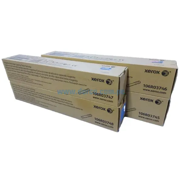 Kit De Toner xerox C7020 / C7025 Black, Cyan, Magenta, Yellow, Para impresoras Xerox VersaLink C7020, C7025, C7030, Capacidad 40,100 Páginas