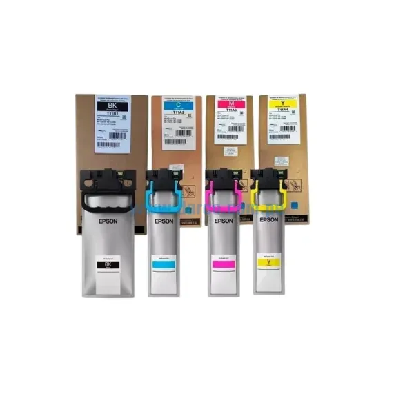 Bolsa De Kit Tinta Epson T11B T11A Para Impresoras Epson Workforce Pro WF C5810 / C5390 / C5310 / C5890, Rendimiento 25.000 Paginas.